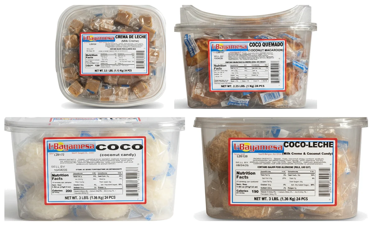 La Bayamesa sweets — crema de leche, coco quemado, coco and coco-leche