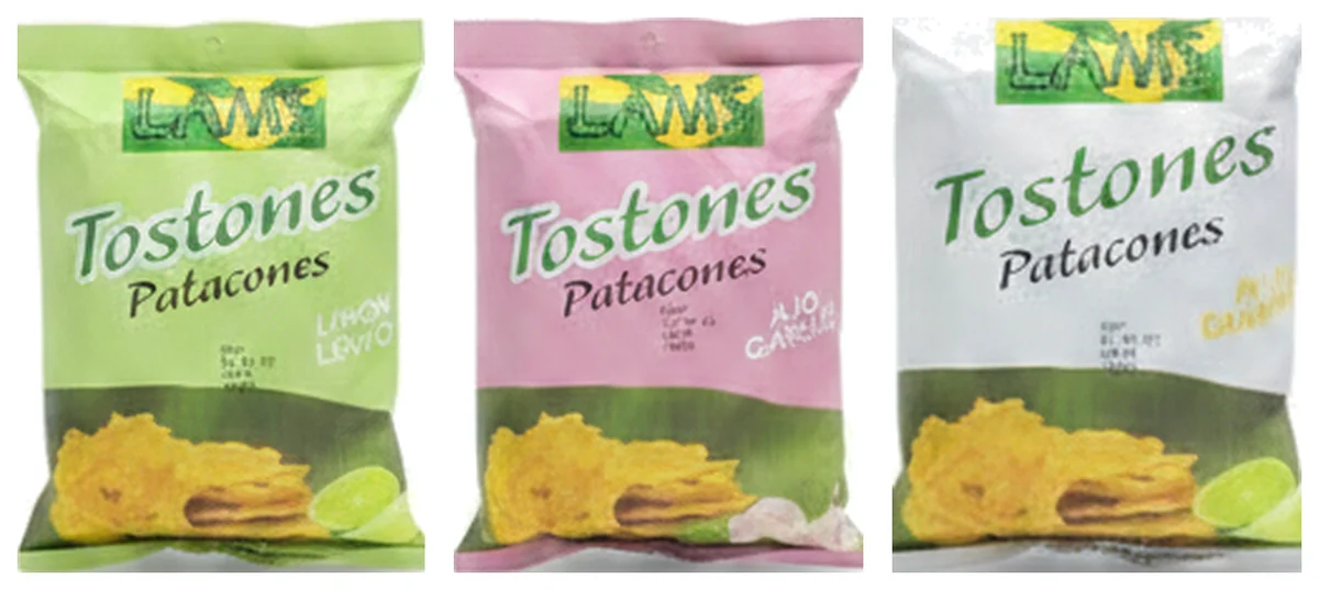 LAM's Tostones Patacones — regular, garlic and lime